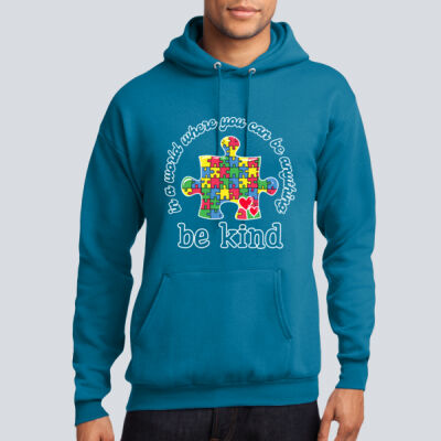 Adult Hoodie - Autism Awareness - Be Kind Puzzle Piece  Thumbnail