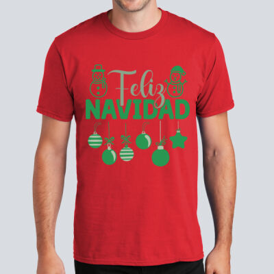 Adult T-Shirt - Winter  - Feliz Navidad Green Thumbnail